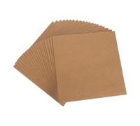 ULTECHNOVO Lot de 20 Enveloppes Carrées en Kraft Brun 20 X 20 Cm, Paquet en Papier Kraft Épais pour Invitations de Mariage, Enveloppes D'invitation la Fête, Cartes et Emballage Présent