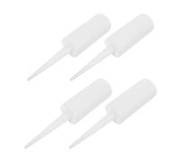 ULTECHNOVO Lot de 4 Pistolets à Calfeutrer en Plastique Blanc de 135ml pour Réparation de Carreaux et Fuites, Remplissage Facile et Distribution Uniforme