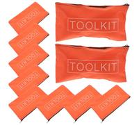 ULTECHNOVO Paquet de Rangement D’Outils Oxford Noir avec Fermeture Éclair | Format 19,50x11,00x0,20cm, Poignée Renforcée Épaisse, Forme Plate, pour Ateliers et Coffres