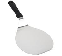 ULTECHNOVO Pelle à Pizza pour Transfert Facile Manche en Plastique Noir en Acier Inoxydable Design Ergonomique Ustensile Rond pour Usage Quotidien Cuisine