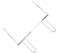 ULTECHNOVO Pince à Barbecue en Métal Argenté Légère Double Poignée et Design Extensible, Ustensile Cuisine Délicat pour Grille à Poulet Lors de Repas en Famille ou Restaurant