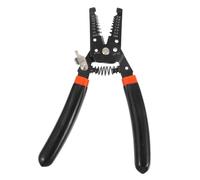 ULTECHNOVO Pince à Dénuder Électrique Multifonction 18 Cm Manche Incurvé en Acier et Pvc, Outil Professionnel pour Électricien, Coupe et Dénude Fils, pour Réparation Automobile