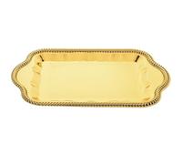 ULTECHNOVO Plateau de Desserts de Mariage, Plateau à Dessert Rectangulaire en Fer Or, Support à Bougies, Style Vintage et Royal, pour Événements et Buffet