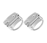 ULTECHNOVO Poignée de boîte à outils pliable Poignée de tirage acier inoxydable 2pcs Argent poignée de remplacement pour caisse à outils et shoe cabinet