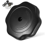 ULTECHNOVO Pressure Cooker Lid Knob Replacement Bakelite Black 7.5cm | Résistant à la chaleur, bords lisses sans bavures, installation facile pour remplacer le bouton cassé de votre autocuiseur