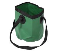 ULTECHNOVO Seau Pliable Vert de 10l en Tissu Filet PVC, Étanche avec Mécanisme de Pliage Rapide, pour Voyage et Randonnée en Plein Air