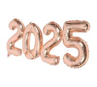 ULTECHNOVO Set de Ballons Métalliques Roses en Aluminium pour Décoration de Fête Nouvel An 2025, de Diplôme Pratique Effet Décoratif pour Fenêtres
