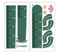 ULTECHNOVO Sticker Mural Toise Garçon et Filles Cactus Vert PVC Autocollant Amovible Mesure Hauteur Mur Décoration Chambre Bébé Crèche Tableau Croissance Mural DIY Autoadhésif