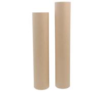 ULTECHNOVO Tube à Affiche Télescopique en Papier Kraft Khaki Bouchons, Protège Rouleaux Précieux pour Peintures et Posters, Design Rustique Ajustable Rangement Calligraphie