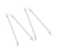 ULTECHNOVO Tube Chauffant en Quartz, Tube Chauffant Électrique, 4pcs, Blanc, Céramique et Quartz, Chauffe Rapide et Uniforme, pour Bureaux et Intérieurs