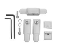 ULTECHNOVO Verrou de Fenêtre Coulissante Argenté, Pièce de Remplacement | Alliage de Zinc, Butée Surélevée et Trous Précis, pour Châssis en Aluminium et Installations Côté Rue