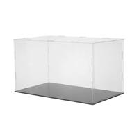 ULTECHNOVO Vitrine Acrylique pour Figurines avec Base Plastique, Design Entièrement Fermé, Anti-poussière pour Collecte et Rangement