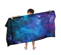 Ulticool Serviette en microfibre pour enfant - 140 x 70 cm - Galaxie Univers Dinosaures - Serviette de voyage légère à séchage rapide - Serviette de bain - Serviette de plage en microfibre - Pour