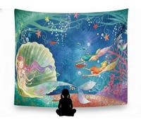 Ulticool - Sirène Chambre d'enfants Décoration Fille Garçon - Tapisserie murale - 200x150 cm - Grande tapisserie - Poster - Accessoires d'art mural pour Chambre Salon Chambre d'enfants