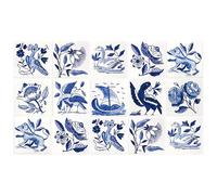Ulticool - Sticker étanches autocollants pour carrelage - Bateau à voile Roos Oiseau - 15x15 cm - Lot de 15 autocollants autoadhésifs pour carrelage en film - pour mur de salle de bain - Mur de