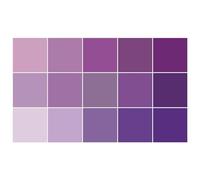 Ulticool - Stickers étanches autocollants pour carrelage - Couleurs lilas et rose - 15x15 cm - Lot de 15 autocollants autoadhésifs en film - pour mur de salle de bain - Mur de cuisine - Carreaux