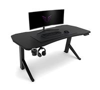 Ultimate Setup Bureau Gaming 160 cm Table Gaming réglable en Hauteur Couleur Noir électrique - Bureau 160x80 cm