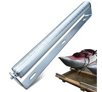 Ultimation Ensemble de rouleaux robustes en acier galvanisé de 38,1 cm - Rouleau de convoyeur de 4,8 cm de diamètre et support pour supports à rouleaux et convoyeurs de bricolage, capacité de charge