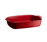 ULTIME Plat à Four en Céramique Rectangle Emile HENRY Rouge Grand cru 36 x 23 cm