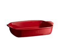 ULTIME Plat à Four en Céramique Rectangle Emile HENRY Rouge Grand cru 42 x 27 cm