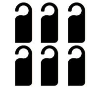 ULTNICE Lot de 6 plaques de porte en bois