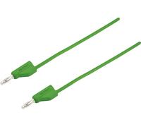 Ultra-flexible Cordon de mesure [Banane mâle 4 mm - Banane mâle 4 mm ] 1.50 m vert MSB-300 10 A