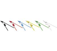 Ultra-flexible Set de cordons de mesure [Banane mâle 4 mm - Banane mâle 4 mm ] 25.00 cm MSB-300 10 A