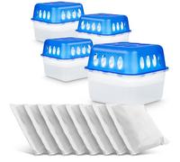 Ultra Fresh Lot de 4 déshumidificateurs avec sachets de granulés pour la recharge