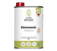 ULTRA NATURE Cire d'abeille 0,25 l, incolore, cire pour bois, bio, sans solvant, protection du bois, entretien du bois.