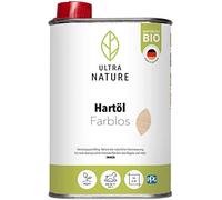 ULTRA NATURE Huile dure 0,25 l, incolore, végétalien, bio, sans solvant, huile de cire dure, huile pour meubles, huile de sol.