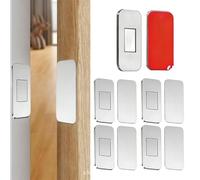 Ultra Thin Magnetic Cabinet Door Catch 5 Piece Adhesive Set | Stainless Steel Drawer Latch for Kitchen Bathroom Pantry Cupboard Wardrobe RV Furniture and Home Use