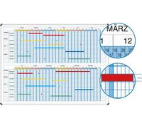 Ultradex Ultradex Planning annuel 120 x 90 cm (l x h) Semaine de 7 jours 35 collaborateurs/projets blanc