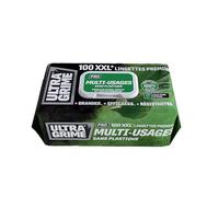 UltraGrime Pro Multi-Usages Sans Plastique | Lingettes industrielles pour éliminer les taches de graisse, d'huile, de peinture et d'encre | 100 lingettes humides XXL, 38 cm x 25 cm