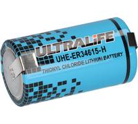 Ultralife UHE-ER34615 D Cellule U-Languette de soudure Lithium-Thionylchlorure