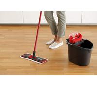 Ultramax XL set complet | Kit balai avec seau, balai plat et chiffon microfibre | Balai durable pour revêtements de sol durs | Love It Clean