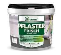 Ultrament Pansement frais 5 l gris | Lasure béton extérieur pour pavés et dalles de trottoir, résistant aux UV et aux intempéries, rafraîchisseur de couleur (gris, 5 l)