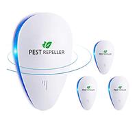 Ultrason Anti Moustique, 4 Pack Répulsif Ultrason Anti-Rongeurs Insectes, Répulsif Ultrasonique Contre Les Nuisibles & Répulsif Moustique Ultrason Anti Insectes,Fourmis,Rats - 100% Inoffensif