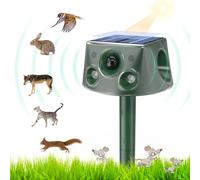 Ultrason Chat Exterieur, Repulsif Chat Ultrason, 5 Modi Einstellbar Marderschreck, Solarladung Ultrason Chat Exterieur, 360° Effektiv für Katzen, Hunde, Vögel, Mäuse