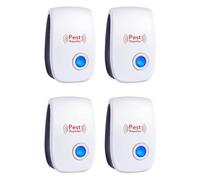 Ultrason Souris et Rats, RéPulsif Ultrason, Ultra Son Souris et Puissant,4 Pcs Anti Moustique et Rats, IntéRieur RéPulsif éLectronique Insectes