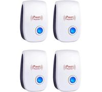 Ultrason Souris et Rats, Ultra Son Souris et Puissant,Répulsif Ultrason Anti-Rongeurs Insectes, 4 Pack Ultrason Anti Moustique