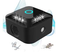 Ultrasons pour Rats, 2025 Répulsif à ultrasons pour Souris 360° Ultrasons avec lumière LED Répulsif à ultrasons pour Souris, rongeurs, parasites, Rats et araignées