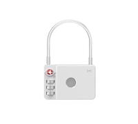 Ultron MiLock Cadenas à bagages avec étiquette certifiée compatible avec Apple blanc
