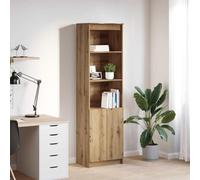 ULUYYUC Buffet Haut chêne Artisanal 50x35x180 cm Bois d ingénierie Armoire Rangement Cuisine Salon Salle à Manger 5 étagères 60 kg Charge Totale Meuble Colonne Multi pièces