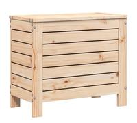 ULUYYUC Tabouret de jardin - 62 x 31,5 x 52 cm - En bois massif de pin - Design à lattes - Cube de siège d'extérieur peu encombrant avec espace de rangement pour balcon, terrasse, jardin et coin salon