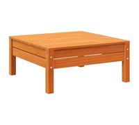 ULUYYUC Tabouret de jardin - Marron ciré - 63,5 cm - En pin massif - Design à lattes - Cube modulaire d'extérieur robuste et durable - Pour terrasse, balcon, salon et petits groupes de sièges dans le