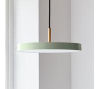 UMAGE Suspension LED Asteria Mini – H 10,5 × Ø 31 cm – aluminium – dimmable – olive