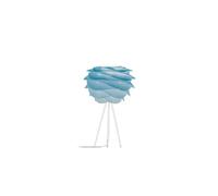 UMAGE Carmina Mini Lampe de table Tischleuchte, bleu azur avec tripode blanc