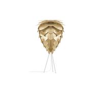 UMAGE Conia Lampe de table Tischleuchte, laiton brossé avec tripode blanc