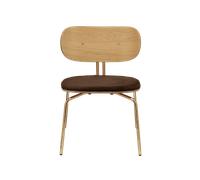 Umage Curious Fauteuil Teddy Marron/ Laiton