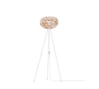 UMAGE Eos Light Brown Lampadaire Stehleuchte, version Eos (diamètre 45 cm) avec tripode blanche